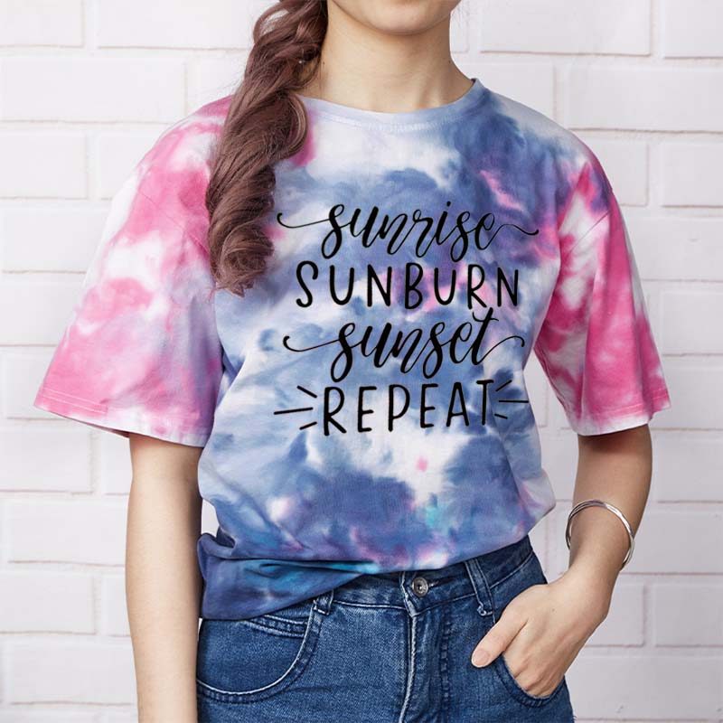 Sunburn Repeat Tie-dye T-Shirt
