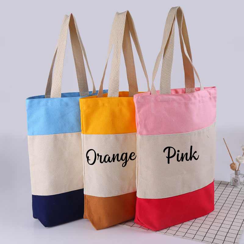 Personalized Name Colorful Rainbow Teacher Tote Bag
