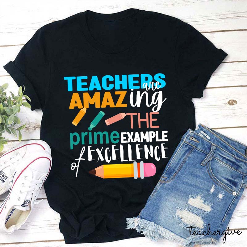Teachers Are Amazing The Prime Example Of Excellenge Teacher T-Shirt