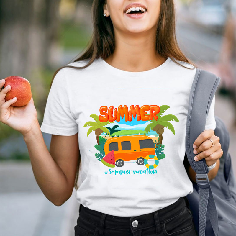 Summer Summer Vacation Teacher T-Shirt