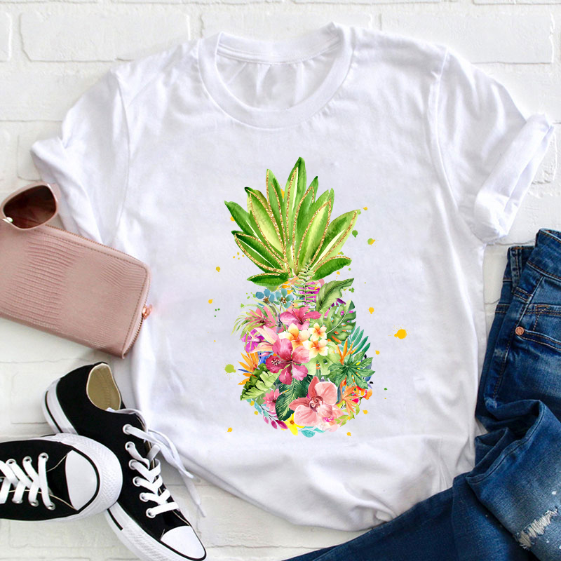 Pineapple Are Blooming Teacher T-Shirt