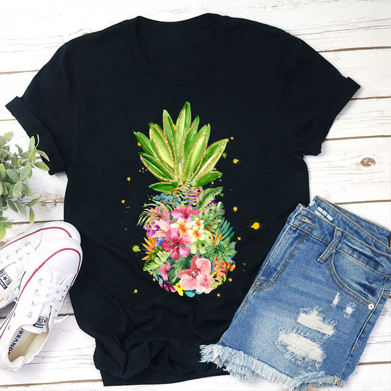 Pineapple Are Blooming Teacher T-Shirt