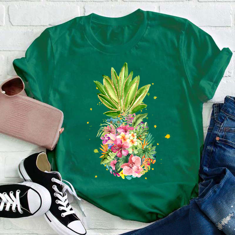 Pineapple Are Blooming Teacher T-Shirt