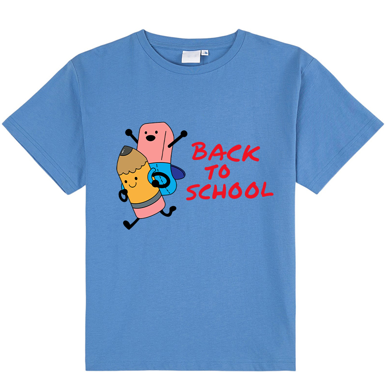 Back To School Pencil Eraser Teacher Kids T-Shirt