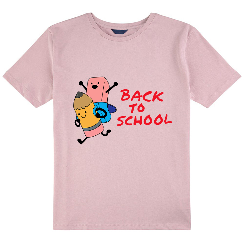 Back To School Pencil Eraser Teacher Kids T-Shirt