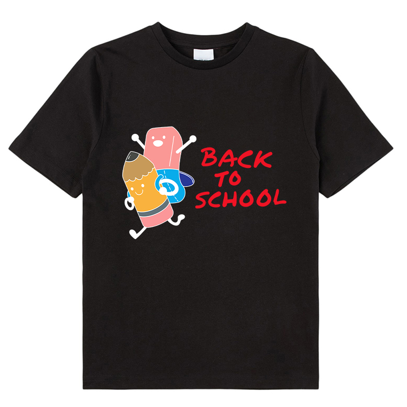 Back To School Pencil Eraser Teacher Kids T-Shirt