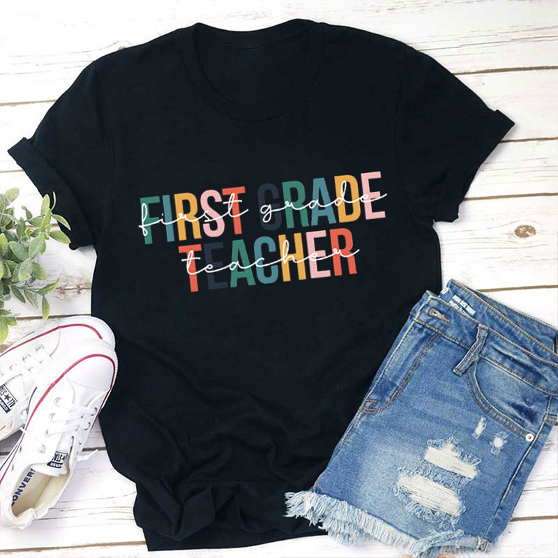 Personalized Grade Teacher T-Shirt