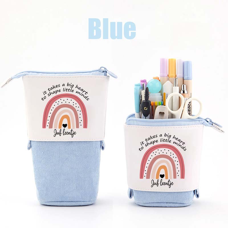 Personalized It Takes A Big Heart To Shape Little Minds Corduroy Pencil Case