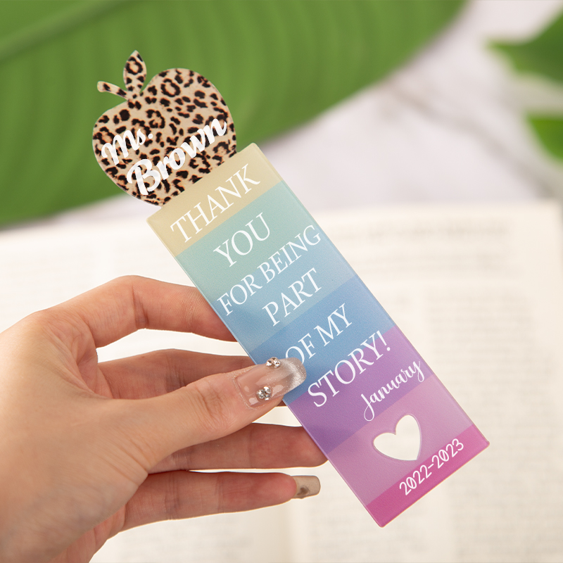 Personalized Name Bookmark Gift Acrylic Teacher Bookmark