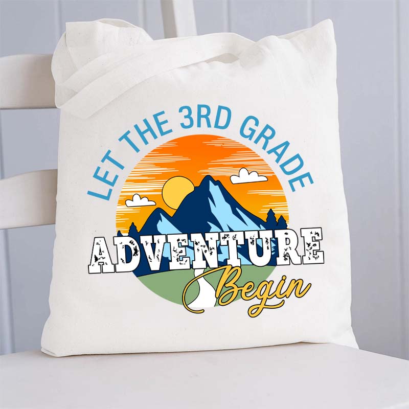Personalized Let The Adventure Begin Teacher Tote Bag