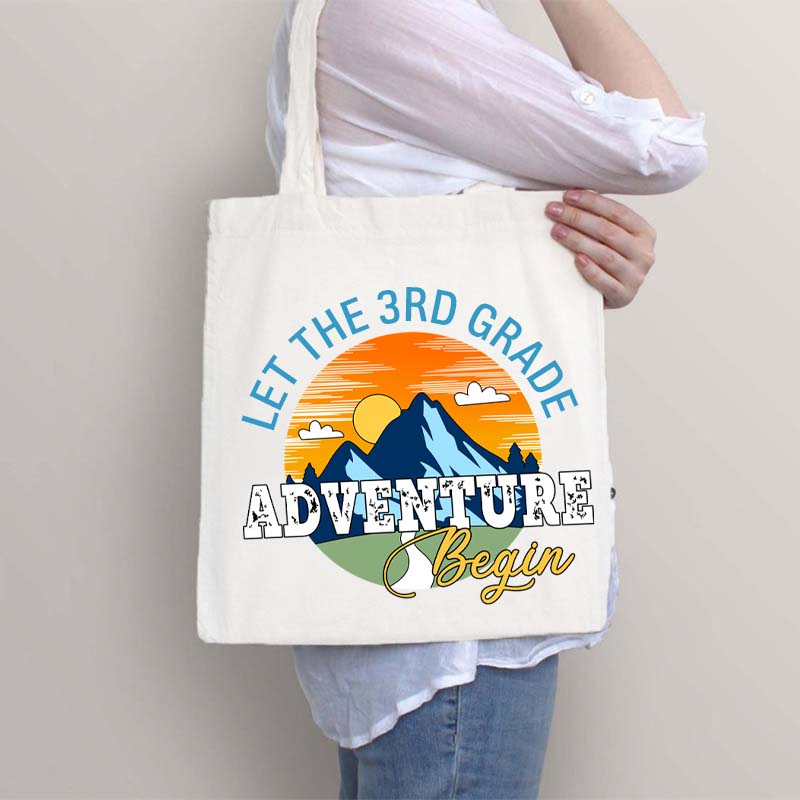Personalized Let The Adventure Begin Teacher Tote Bag