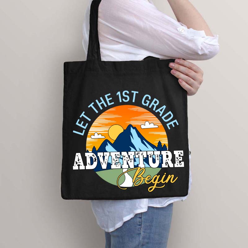 Personalized Let The Adventure Begin Teacher Tote Bag