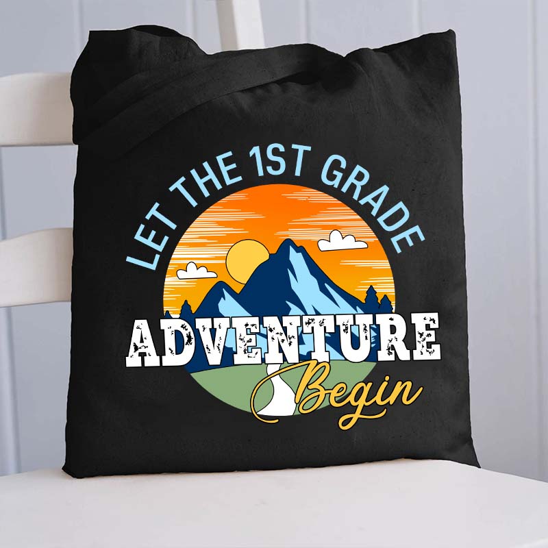 Personalized Let The Adventure Begin Teacher Tote Bag