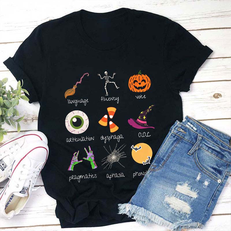 Halloween Element Teacher T-Shirt