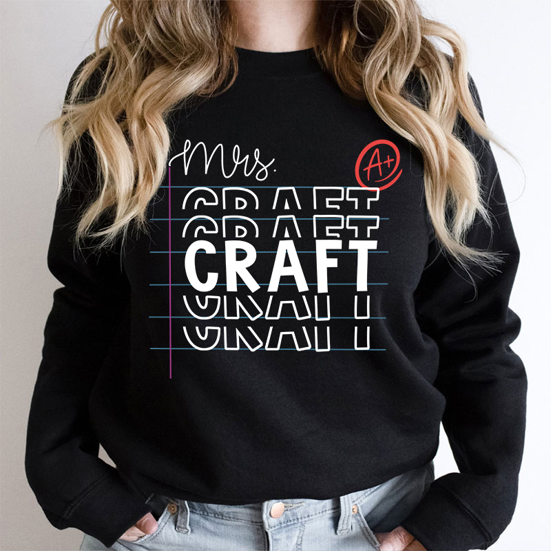Personalized Teacher Name Teacher Sweatshirt