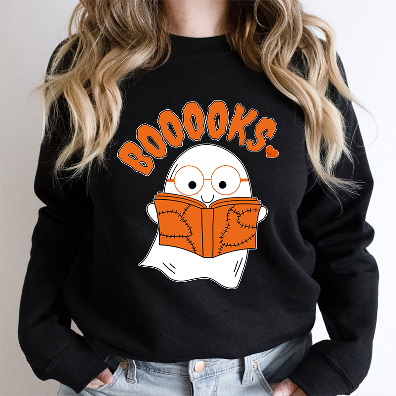 Booooks Cartoon Teacher Sweatshirt