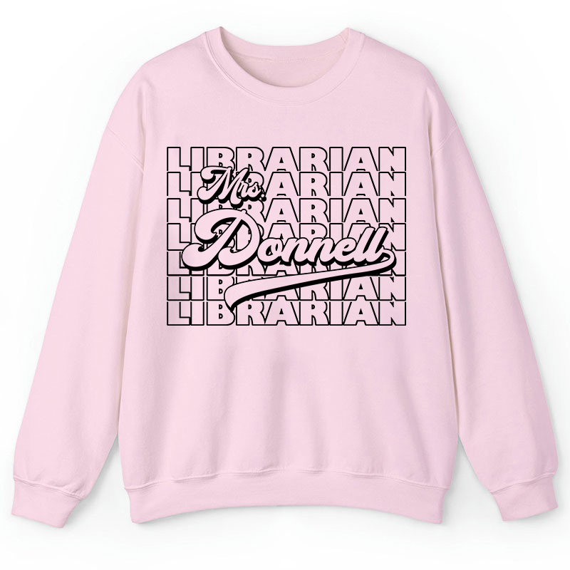 Personalized Name And Position Simple Teacher Sweatshirt