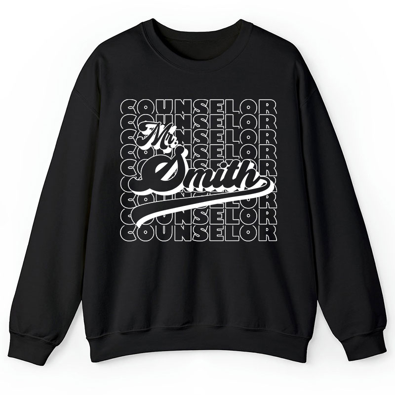 Personalized Name And Position Simple Teacher Sweatshirt