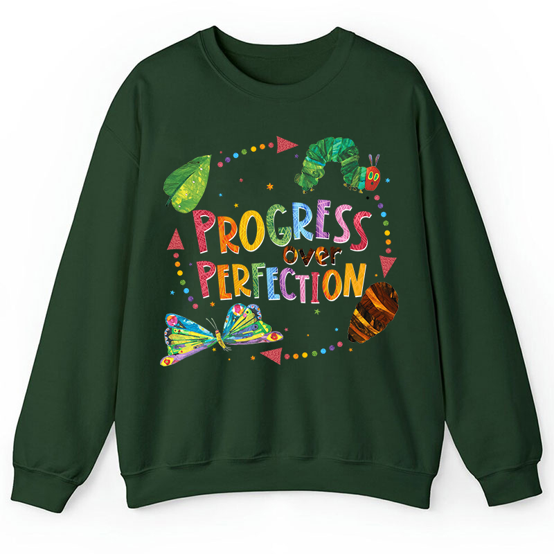 Progress Over Perfection Teacher Sweatshirt