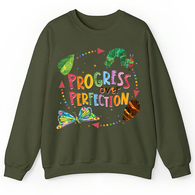 Progress Over Perfection Teacher Sweatshirt