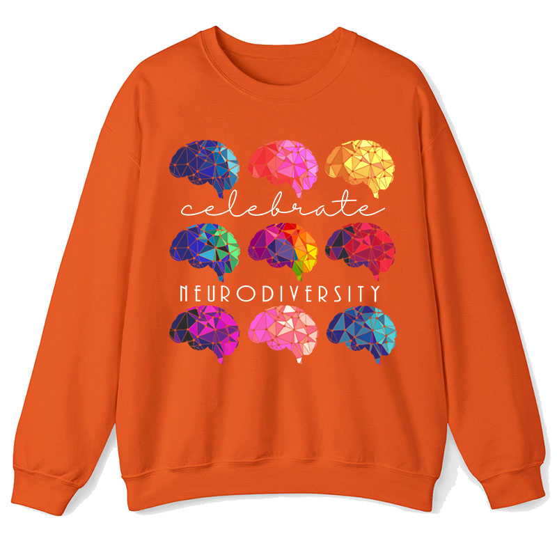 Celebrate Neurodiversity Teacher Sweatshirt