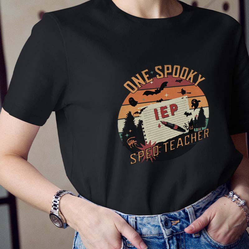 One Spooky Sped Teacher T-Shirt