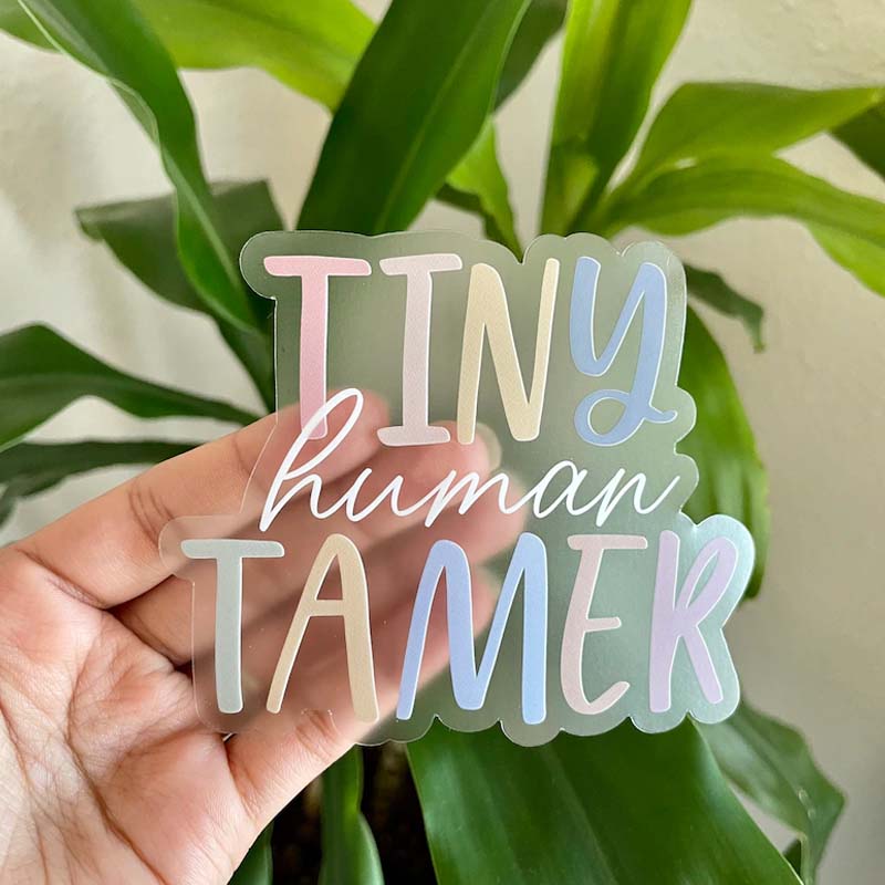 Tiny Human Tamer Teacher Stickers