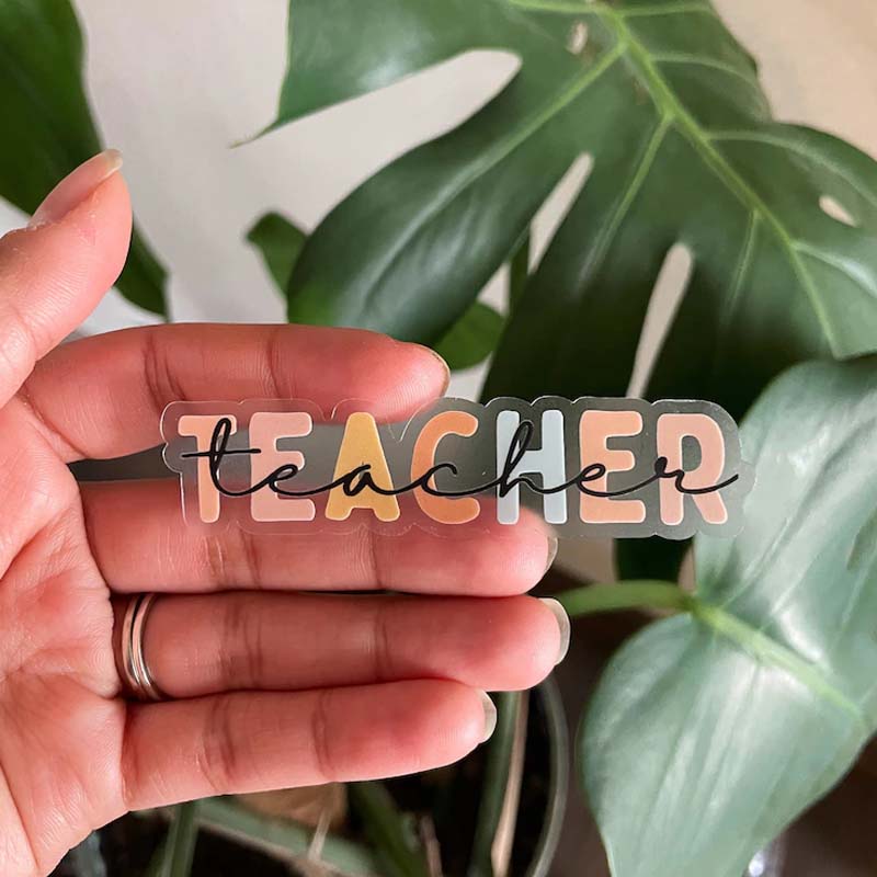 Teacher Word Teacher Stickers