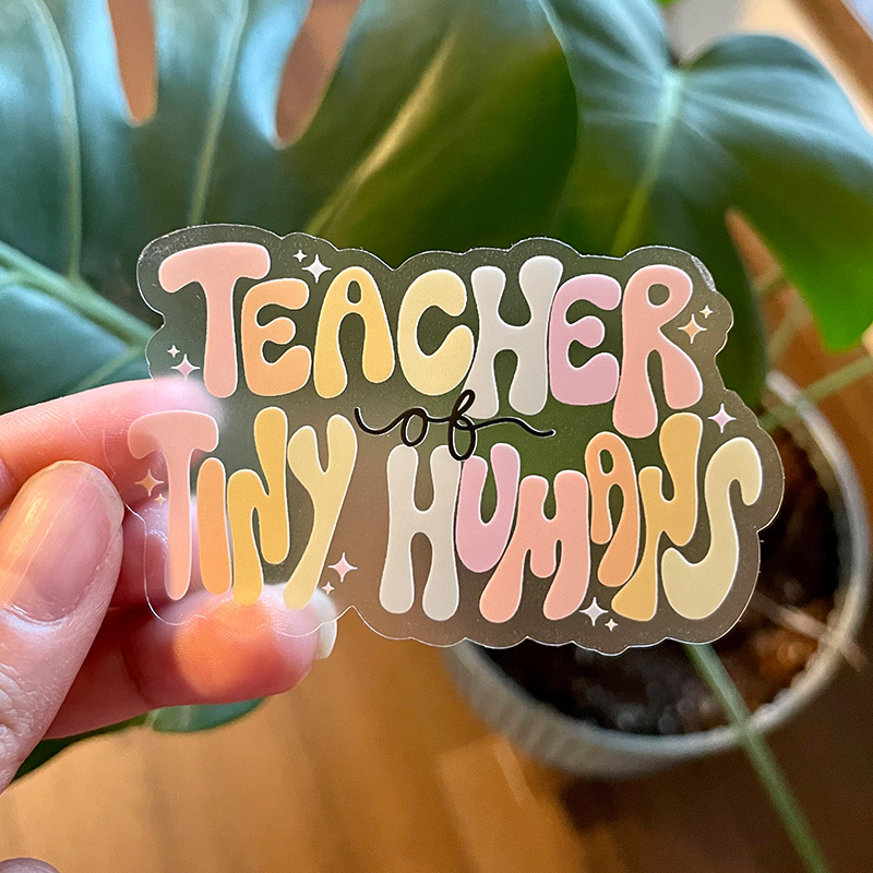 Teacher Of Tiny Human Teacher Stickers