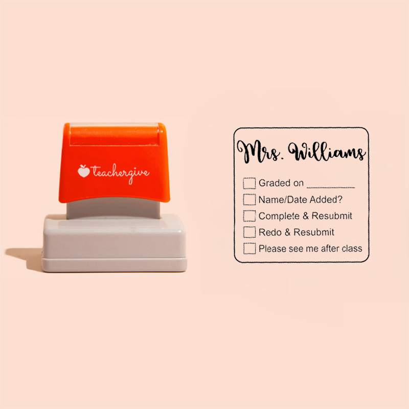 Personalized Name Please See Me After Class Rectangle Stamp