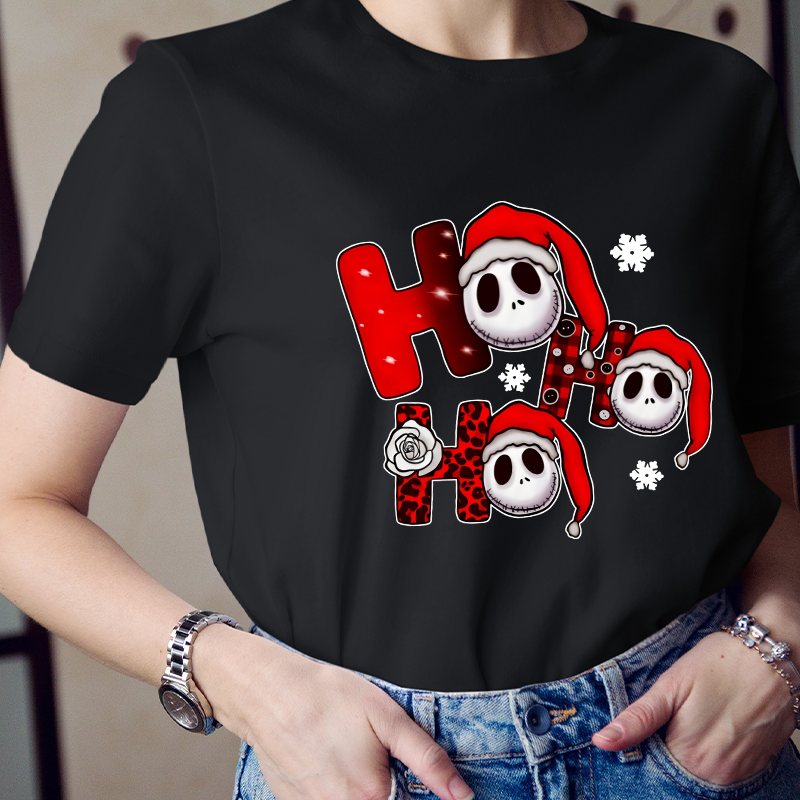 HO HO HO The Nightmare Before Christmas Teacher T-Shirt
