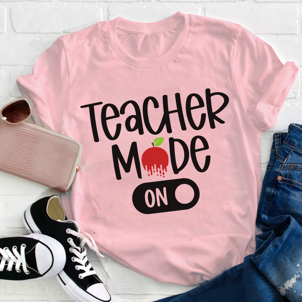 Teacher Mode On Apple T-Shirt