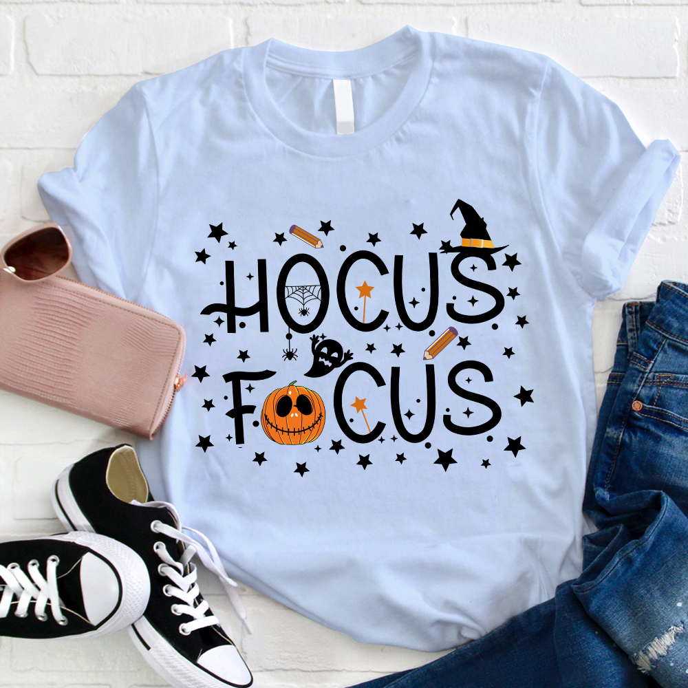 Hocus Focus Stars Everywhere Teacher T-Shirt