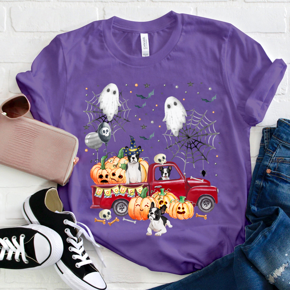 Halloween Pumpkin Car T-Shirt