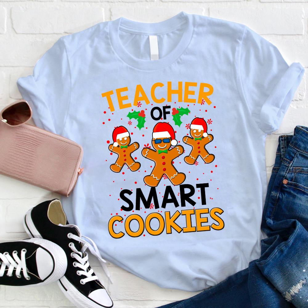 Christmas Teacher Of Smart Cookies T-Shirt