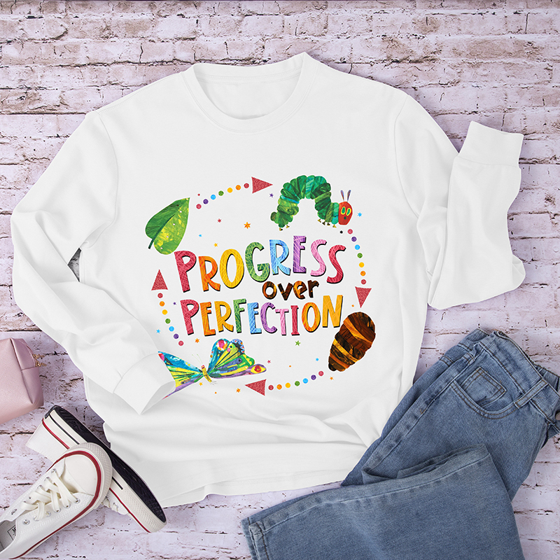 Progress Over Perfection Long Sleeve T-Shirt