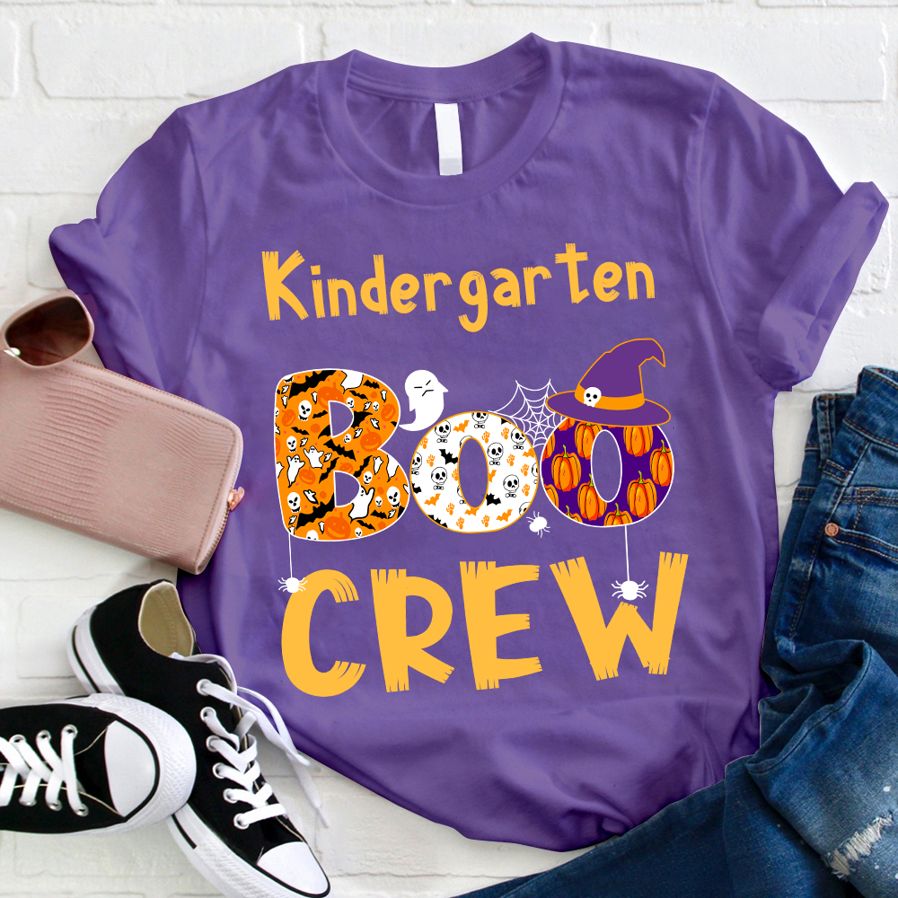 Personalized Kindergarten Boo Crew T-Shirt
