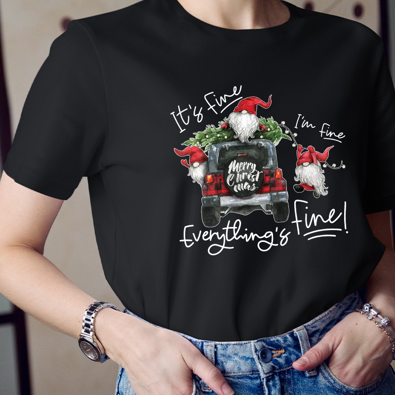 It's Fine I'm Fine Everything's Fine Teacher T-Shirt