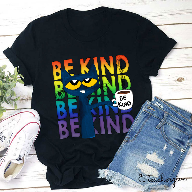 Be Kind Coffee Be Kind Cat T-Shirt