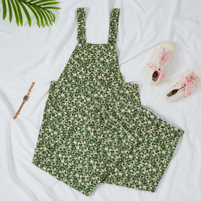 Floral Printed Casual Overalls