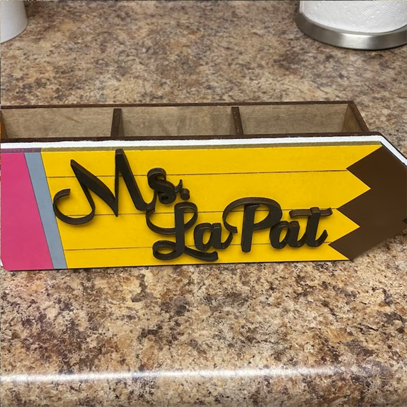Personalized Name Desk Pencil Holder