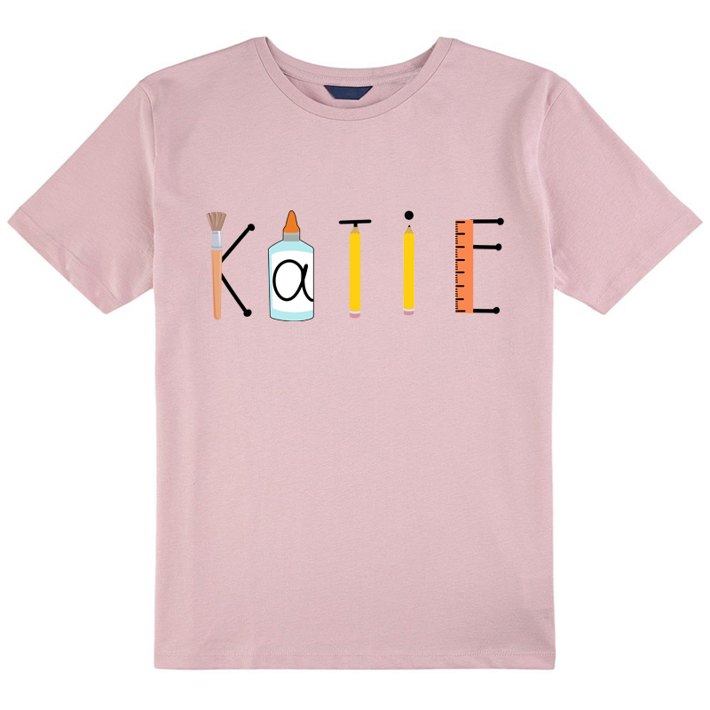 Personalized Study Hard And Make Progress Every Day Kids T-Shirt