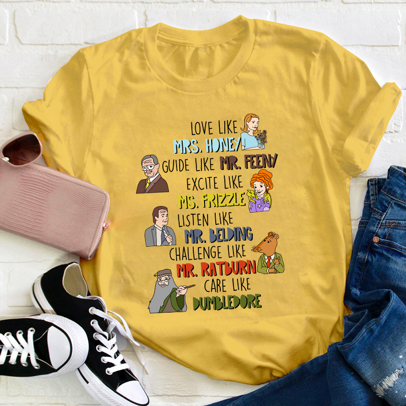 Love Like Care Like Teacher T-Shirt