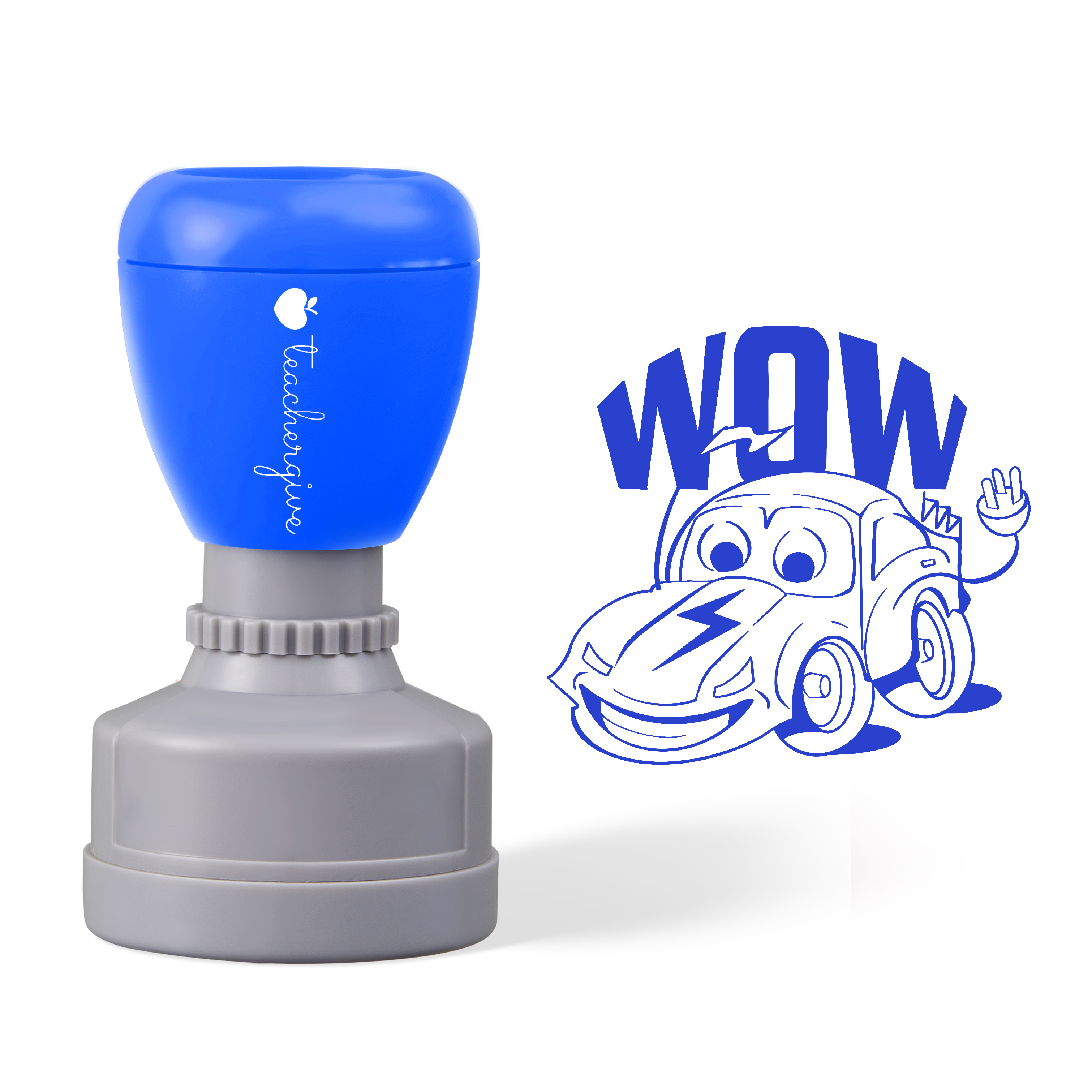 Wow Car Teacher Stamp