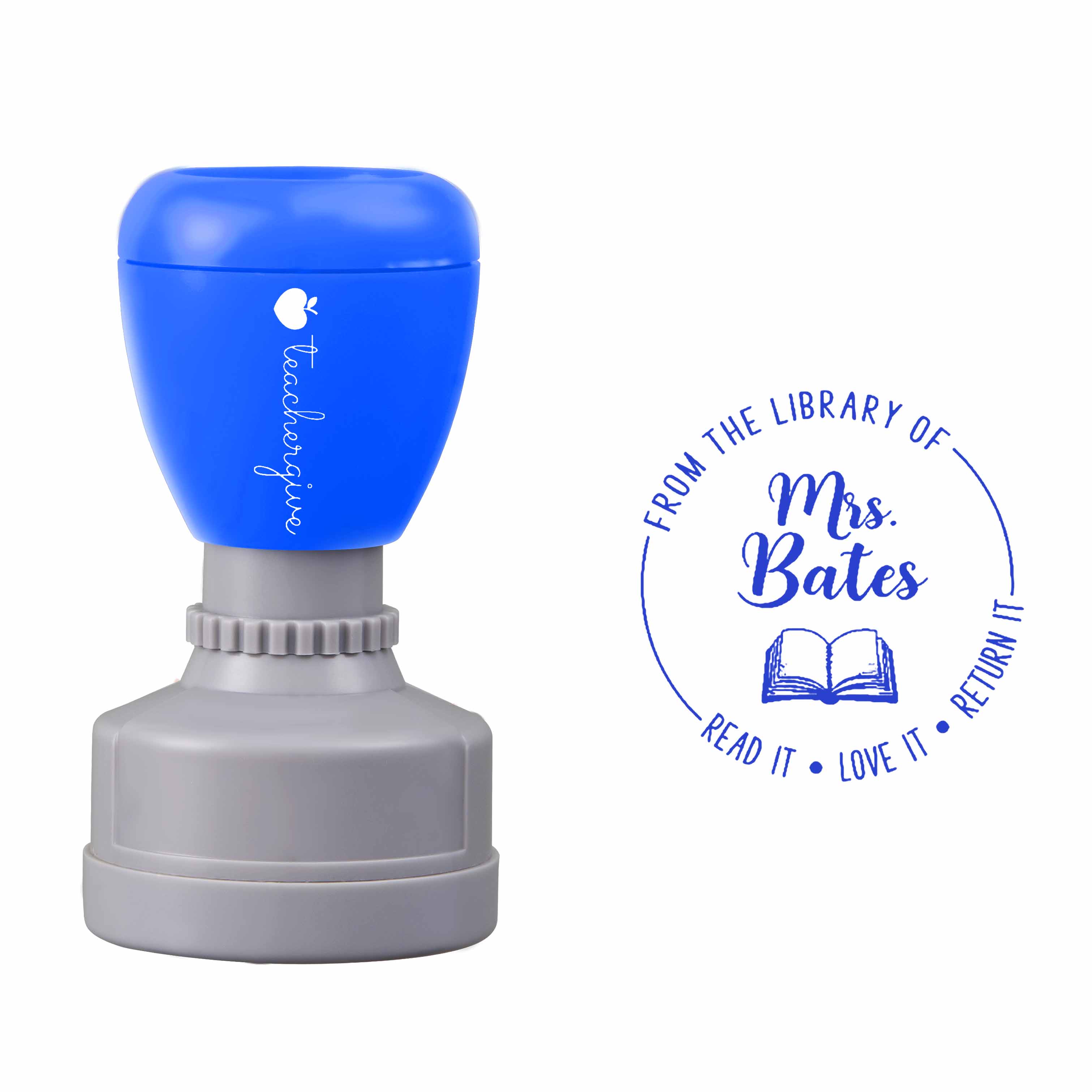 Personalized Read It Love It Return It Teacher Stamp