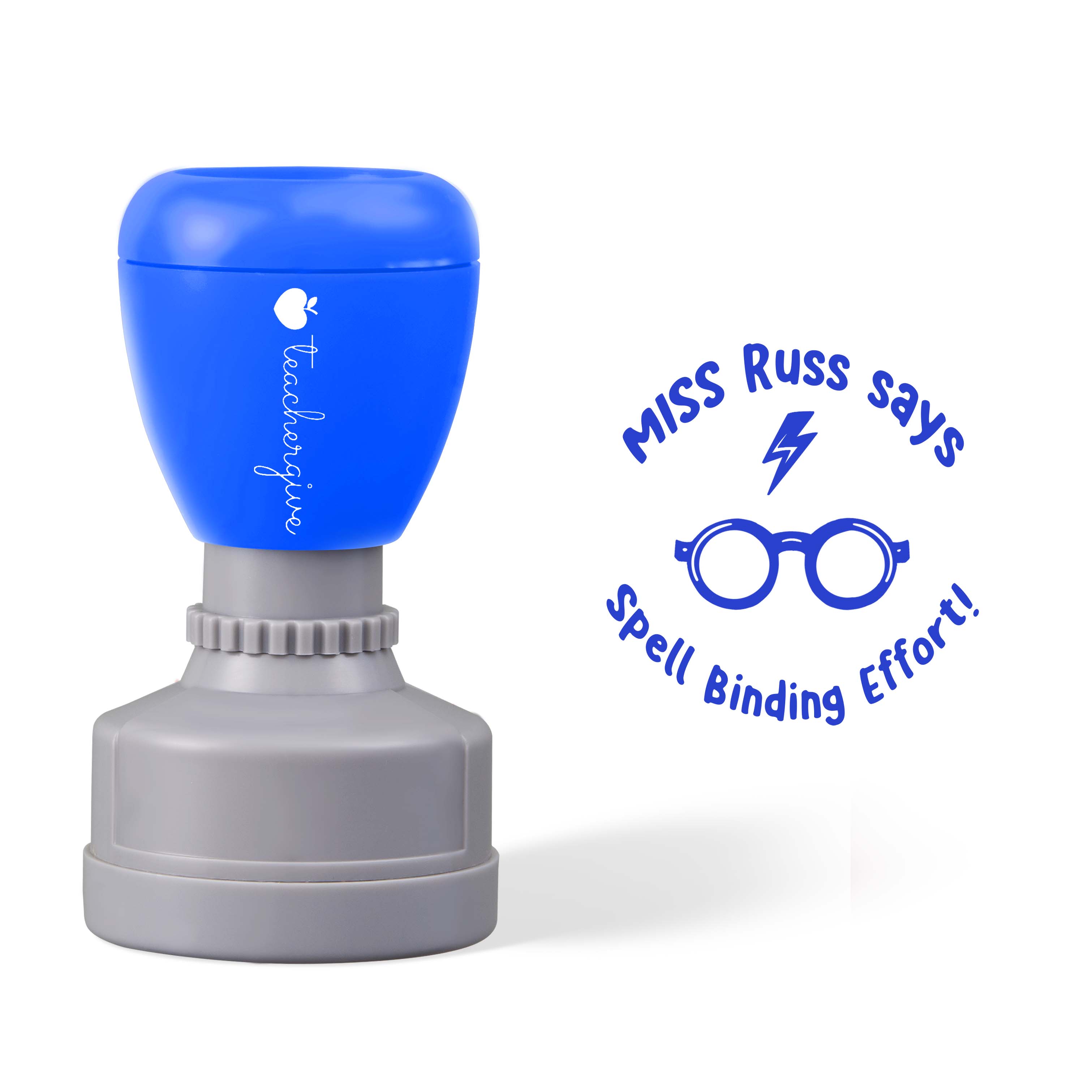 Personalized Spell Binding Effort Teacher Stamp