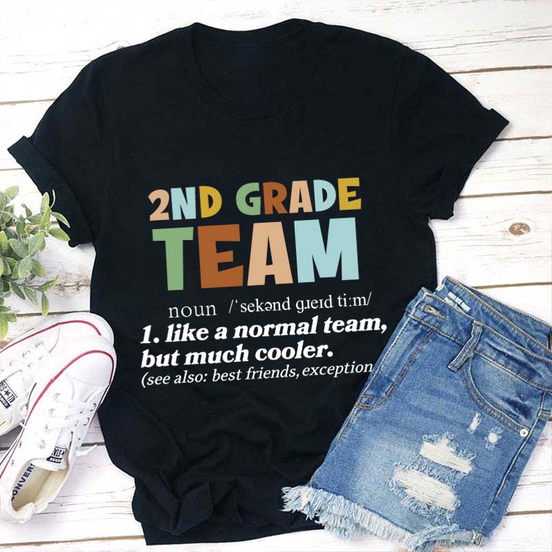 Personalized Grade Team Definition Teacher T-Shirt