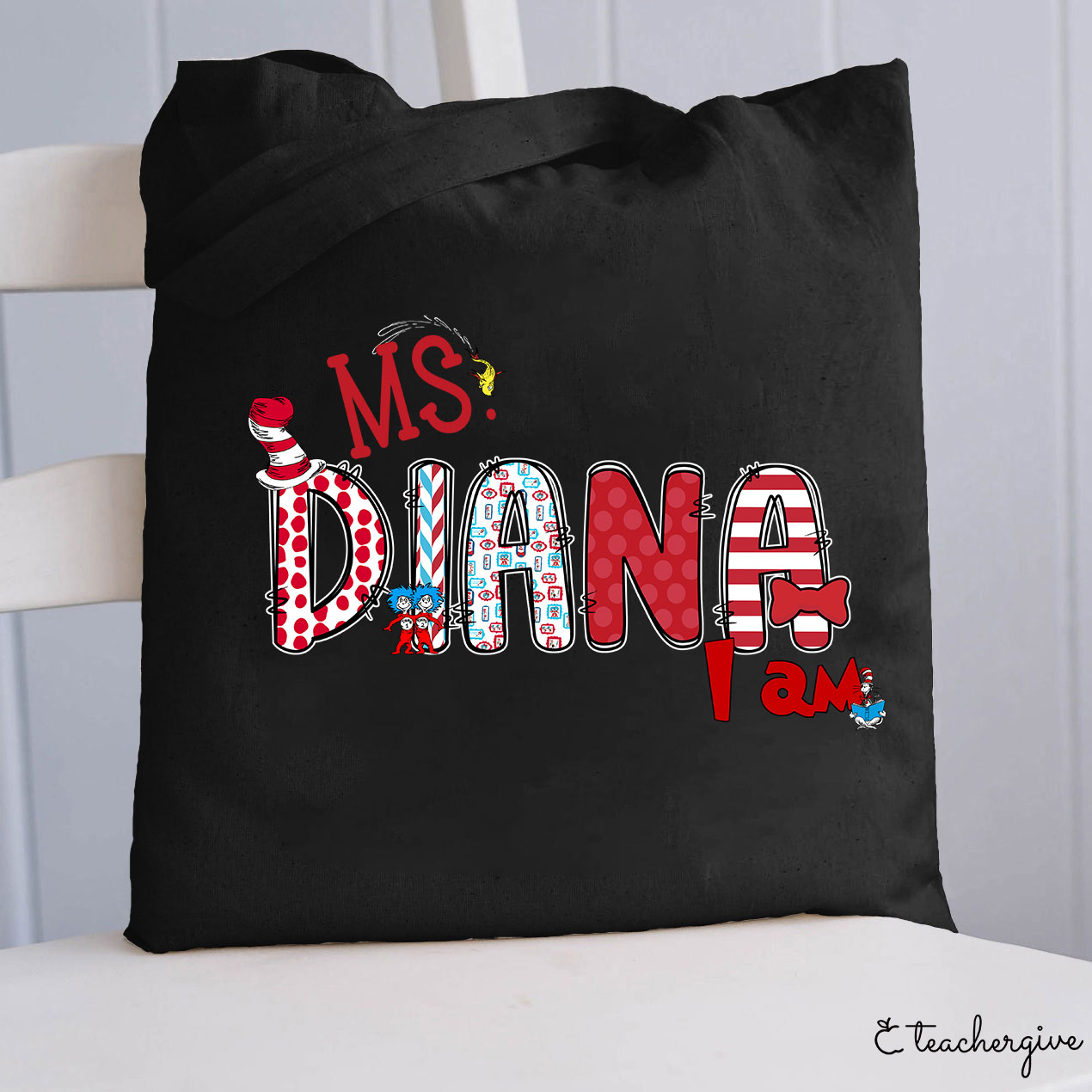 Personalized Hi Teacher Tote Bag