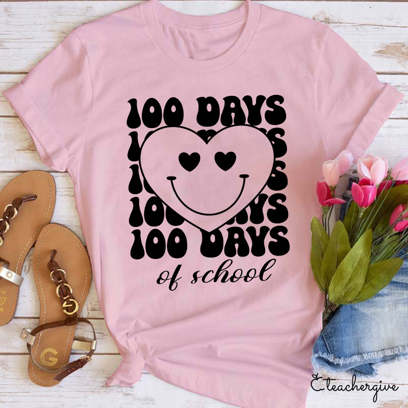 100 Days Of School Teacher T-Shirt