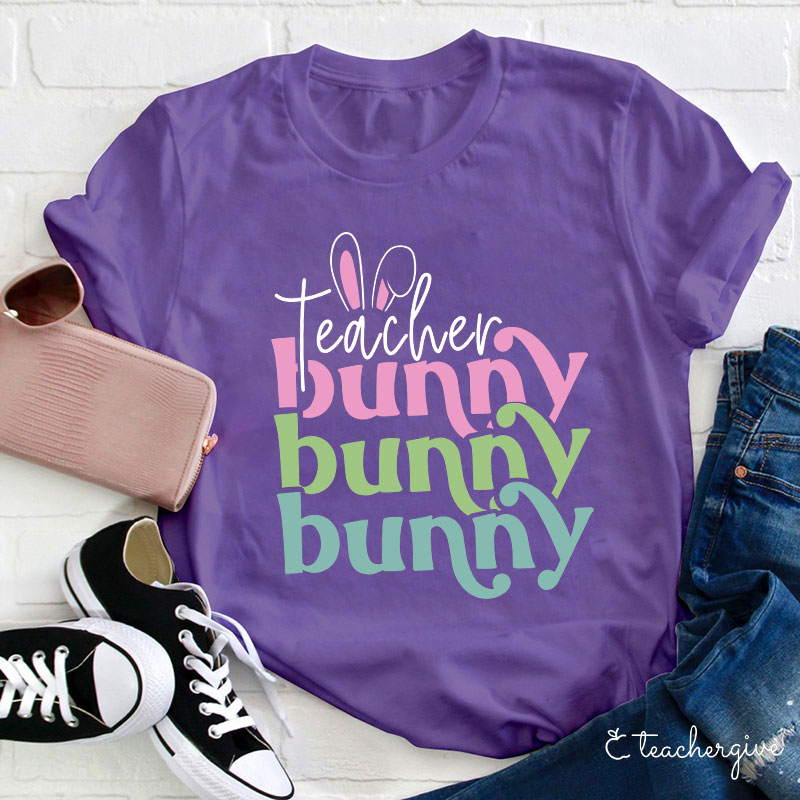 Hoppy Bunny Teacher T-Shirt